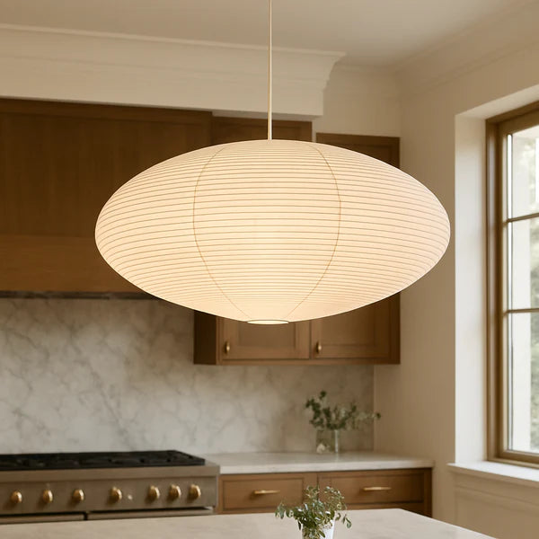 Sleek Minimalist Paper Pendant Lamp