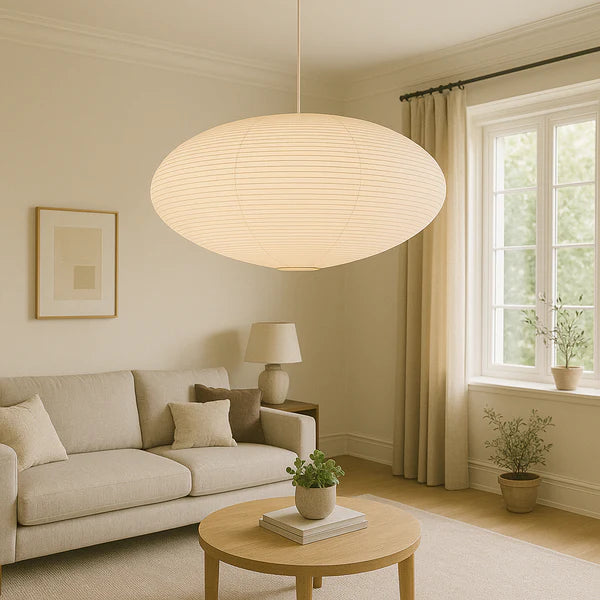Sleek Minimalist Paper Pendant Lamp