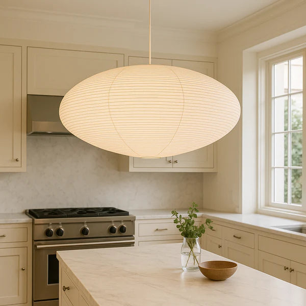Sleek Minimalist Paper Pendant Lamp