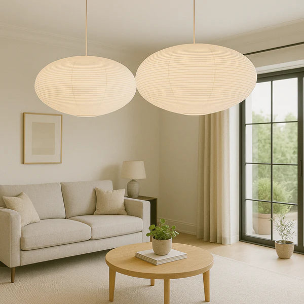 Sleek Minimalist Paper Pendant Lamp