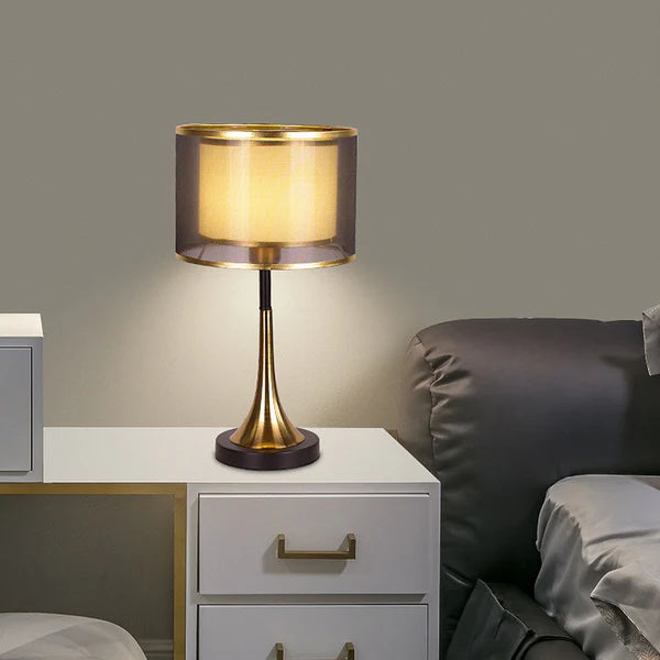 Modern Gold Fabric Table Lamp