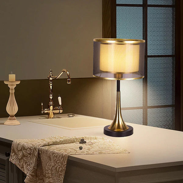 Modern Gold Fabric Table Lamp