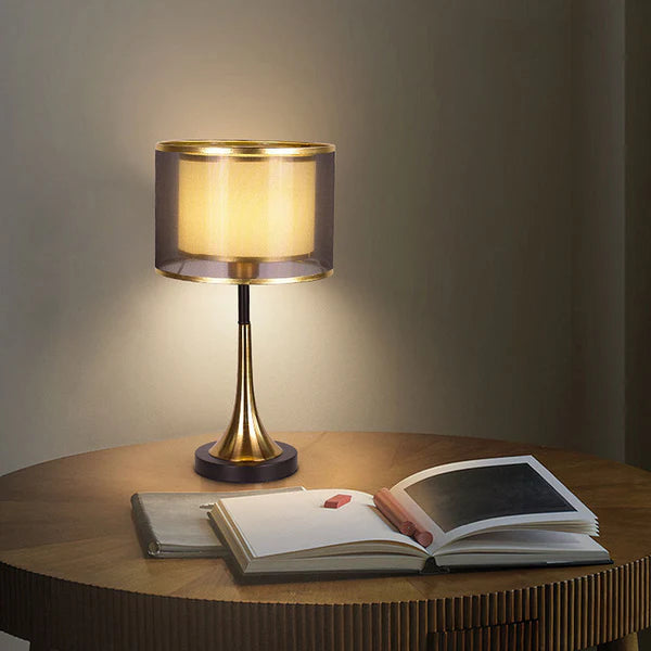 Modern Gold Fabric Table Lamp