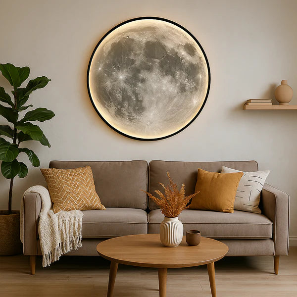Moon Wall Lamp with LED Lighting