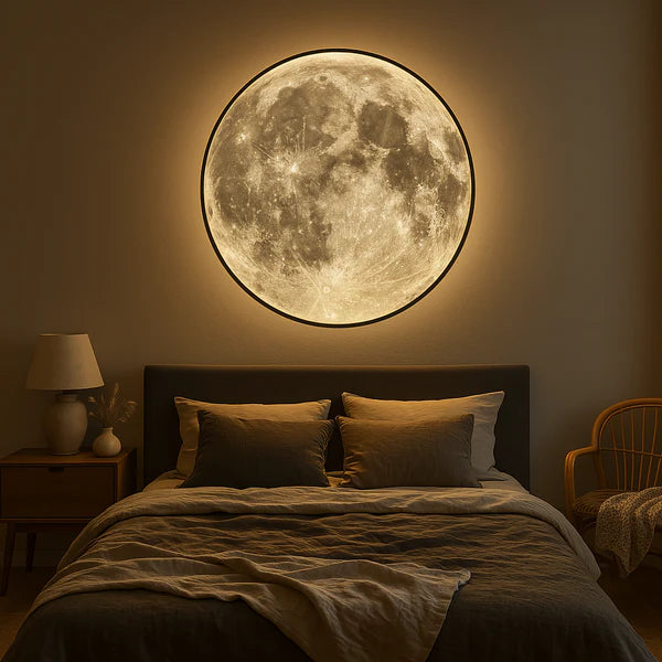 Moon Wall Lamp with LED Lighting