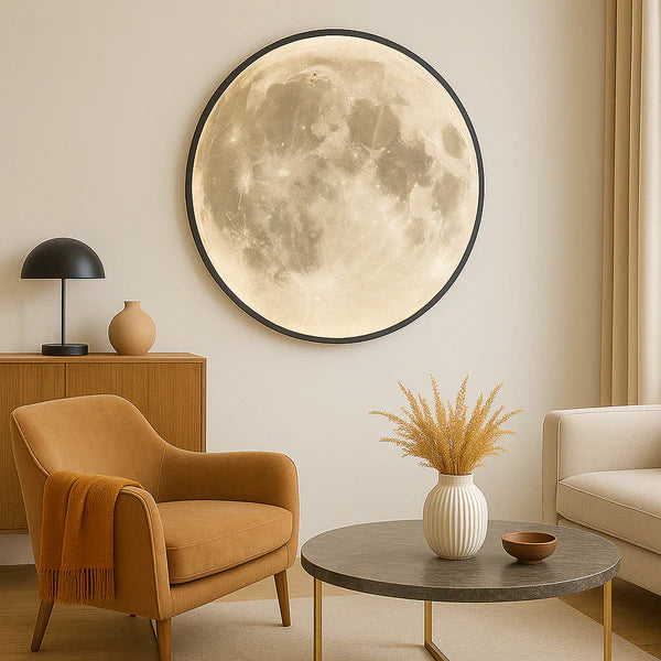 Moon Wall Lamp with LED Lighting