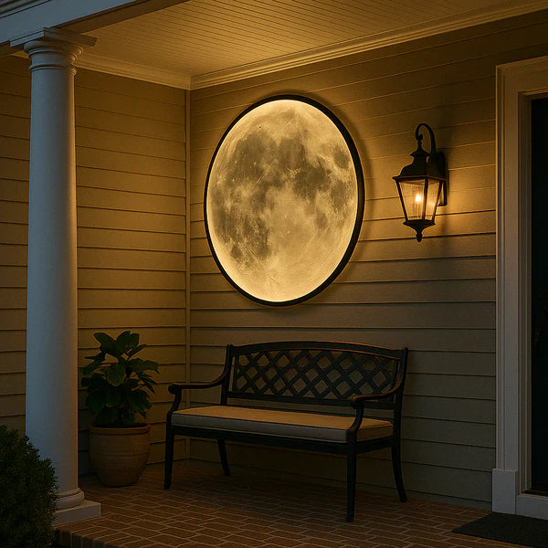 Moon Wall Lamp with LED Lighting