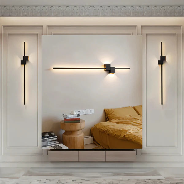 Minimalist Black LED Wall Lamp