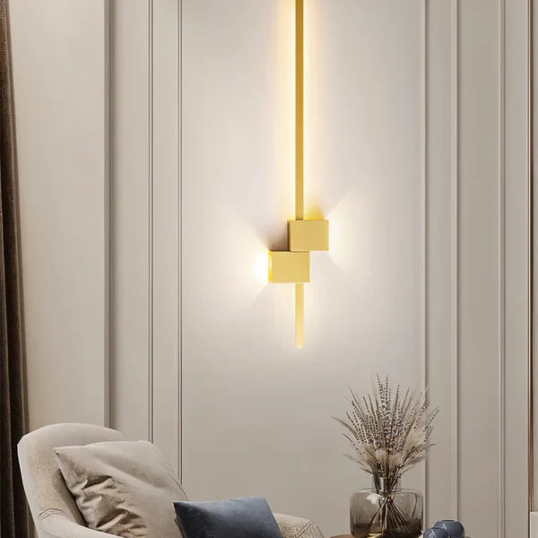 Minimalist Black LED Wall Lamp