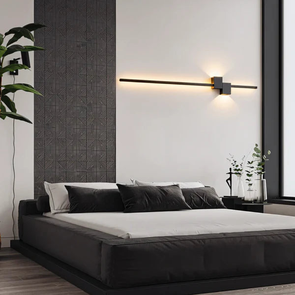Minimalist Black LED Wall Lamp