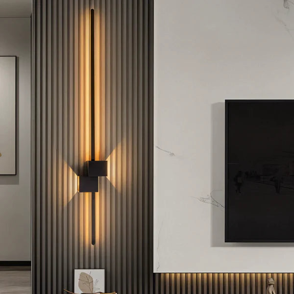 Minimalist Black LED Wall Lamp