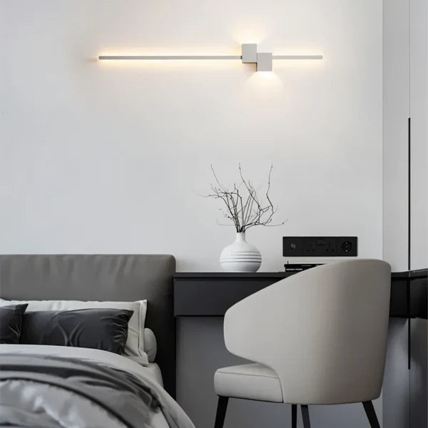 Minimalist Black LED Wall Lamp