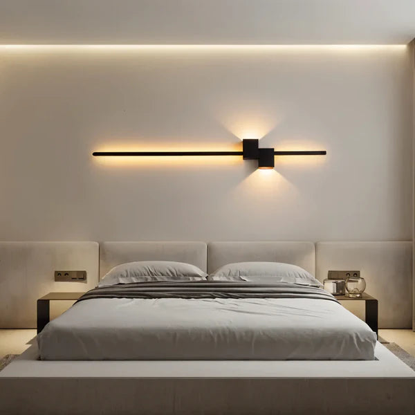 Minimalist Black LED Wall Lamp